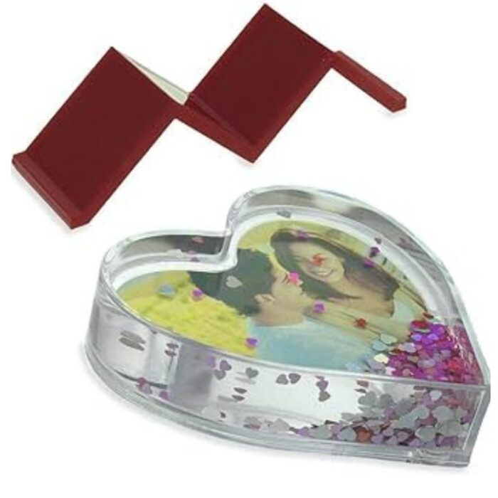 customized single crystal glitter heart photo frame - Image 10