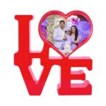 customized love heart photo frame with light - Image 3