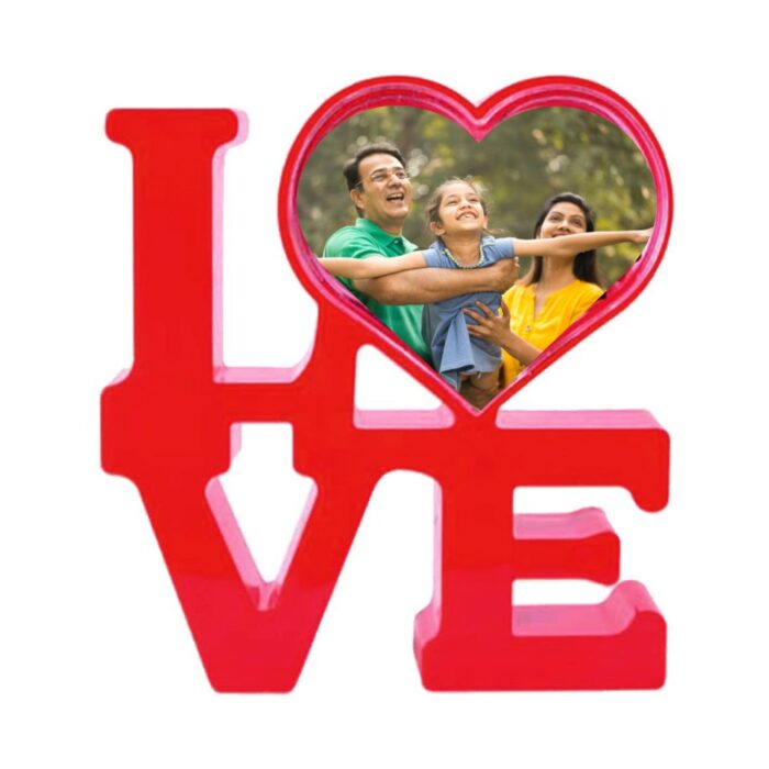 customized love heart photo frame with light - Image 4