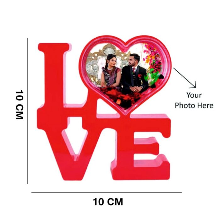customized love heart photo frame with light - Image 11