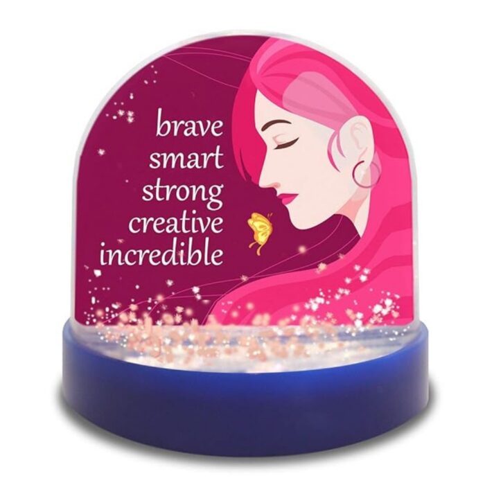 Customized 2 photo water glitter snow globe - Image 5