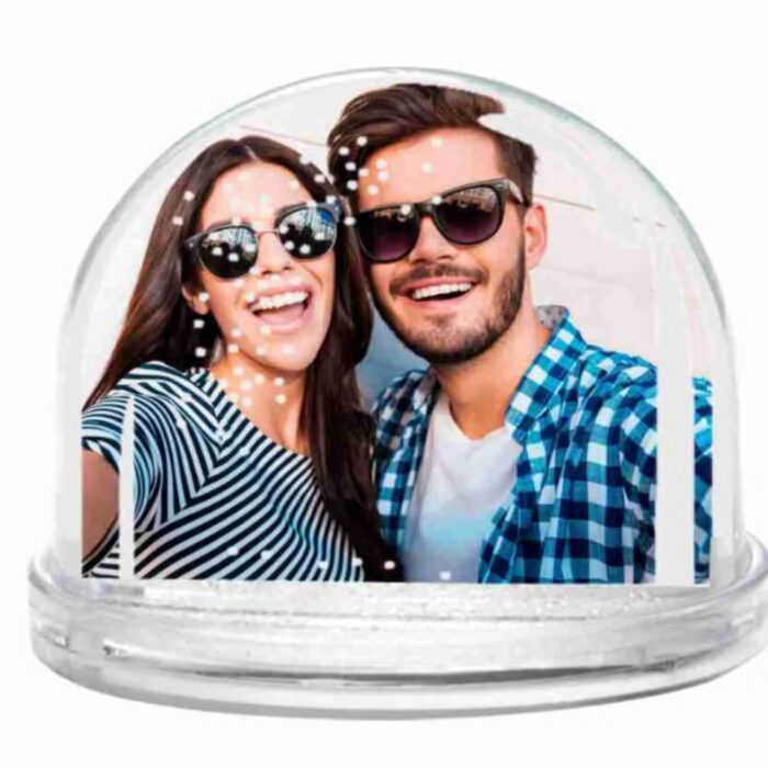 Customized 2 photo water glitter snow globe - Image 7