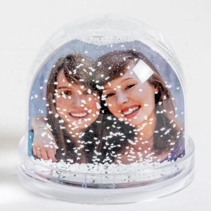 Customized 2 photo water glitter snow globe - Image 6