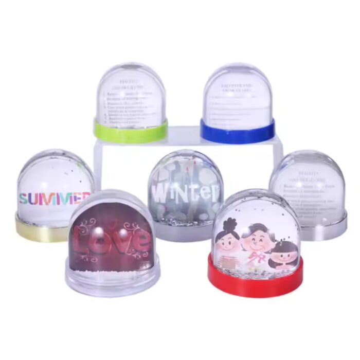 Customized 2 photo water glitter snow globe - Image 10