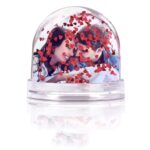 Customized 2 photo water glitter snow globe - Image 9