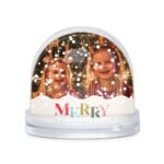 Customized 2 photo water glitter snow globe - Image 12