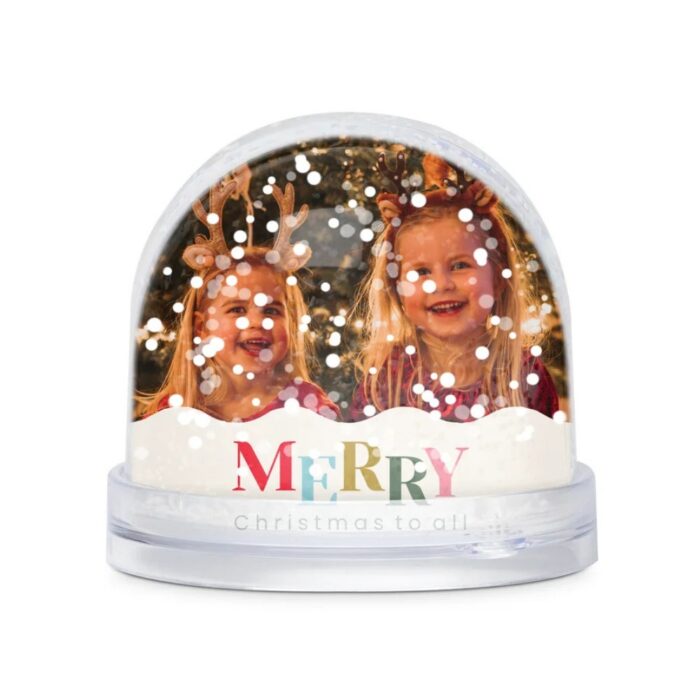 Customized 2 photo water glitter snow globe - Image 12