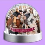 Customized 2 photo water glitter snow globe - Image 11