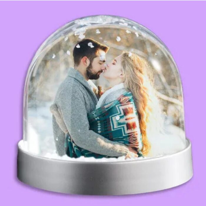 Customized 2 photo water glitter snow globe - Image 14