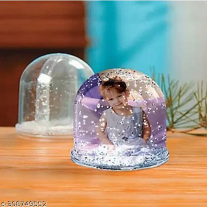 Customized 2 photo water glitter snow globe - Image 13
