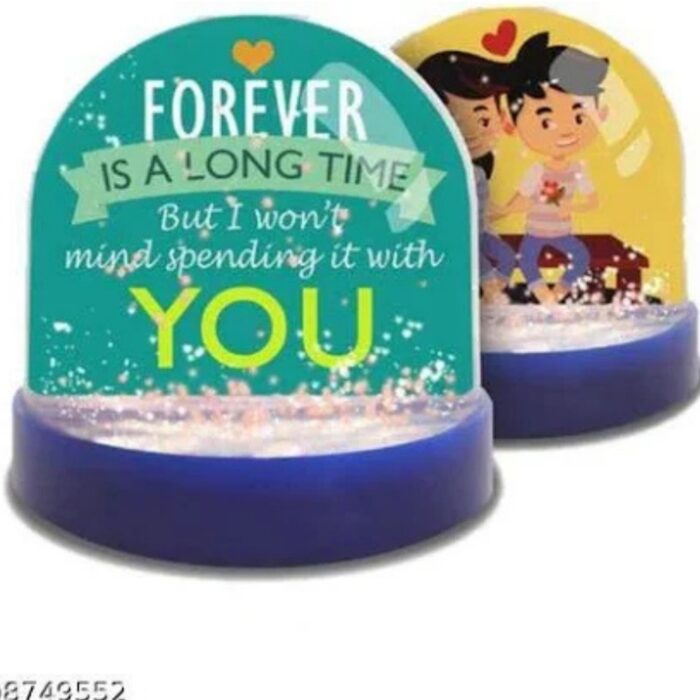 Customized 2 photo water glitter snow globe - Image 15