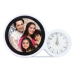 customized big size magic mirror cum photo frame with clock