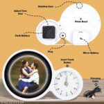 customized big size magic mirror cum photo frame with clock - Image 4