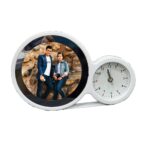customized big size magic mirror cum photo frame with clock - Image 8