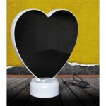 customized heart magic mirror cum photo frame with LED light - Image 9