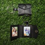 customized leather keychain 2 photo frame - Image 3
