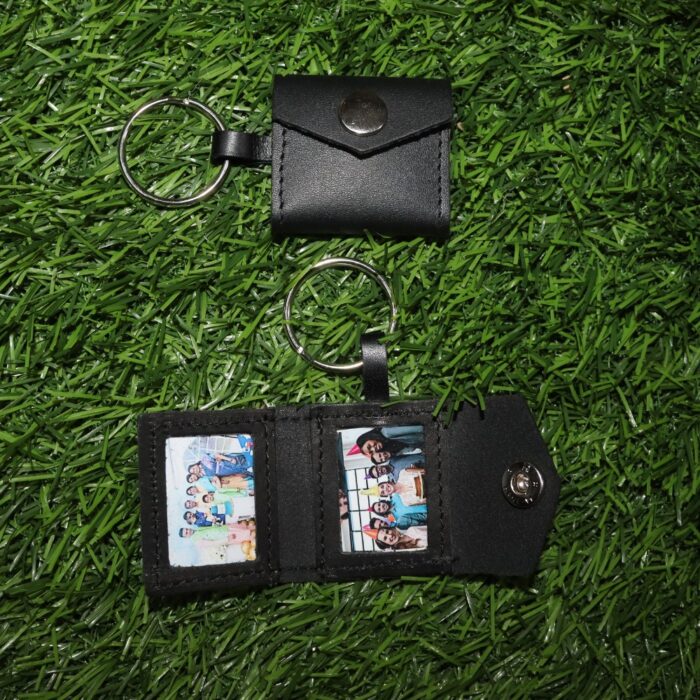 customized leather keychain 2 photo frame - Image 4