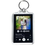 Personalized Cute Spotify Song Code Keychain With Your Photo