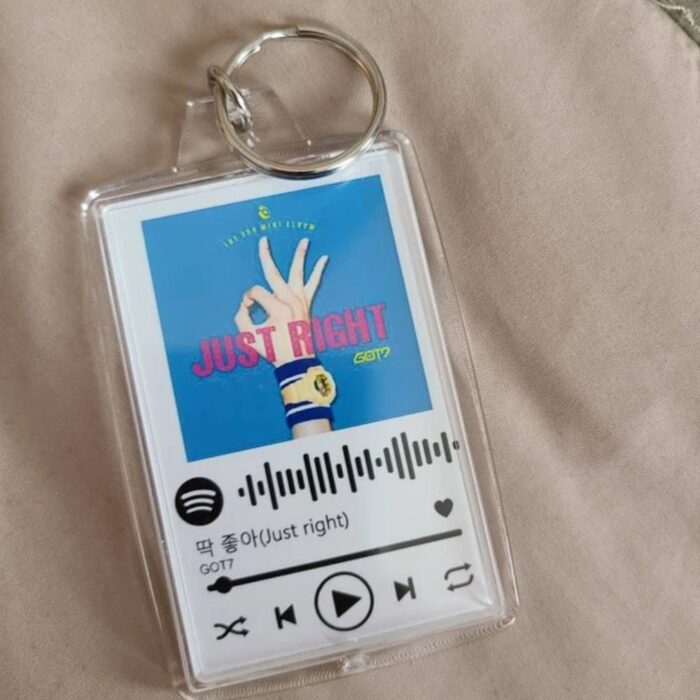 Personalized Cute Spotify Song Code Keychain With Your Photo - Image 9