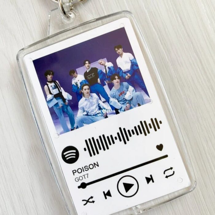 Personalized Cute Spotify Song Code Keychain With Your Photo - Image 8