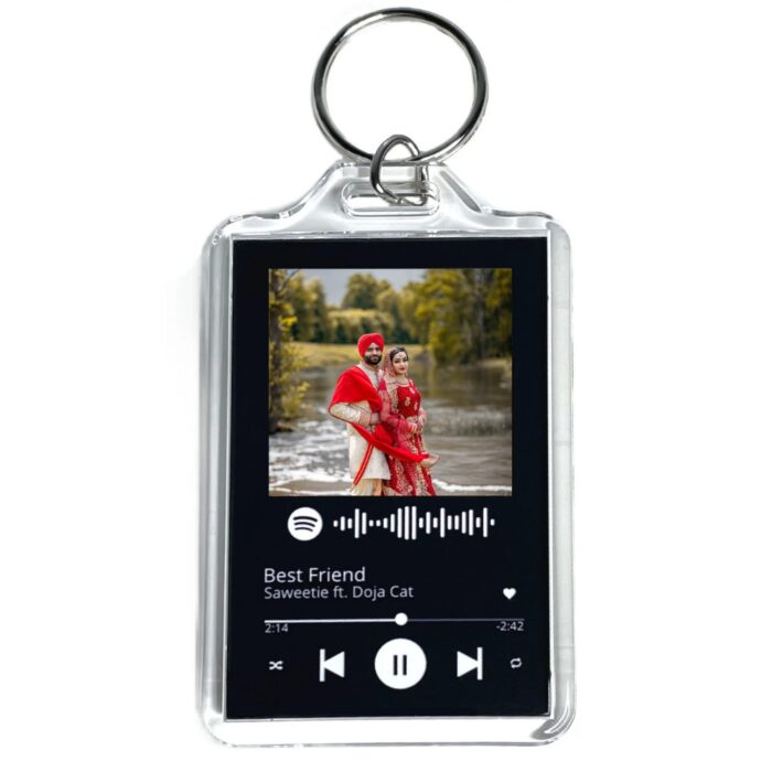 Personalized Cute Spotify Song Code Keychain With Your Photo - Image 12