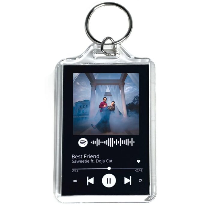 Personalized Cute Spotify Song Code Keychain With Your Photo - Image 11
