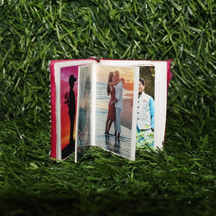 Personlized Hand Crafted Photo Book Keychain With Your Customized 8 Photos - Image 2