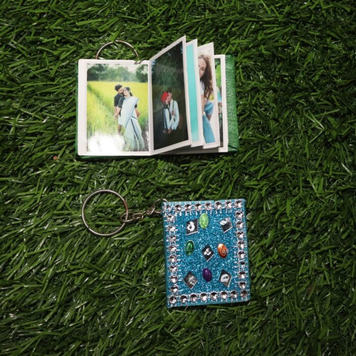 Personlized Hand Crafted Photo Book Keychain With Your Customized 8 Photos - Image 3