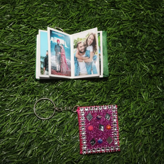 Personlized Hand Crafted Photo Book Keychain With Your Customized 8 Photos - Image 7