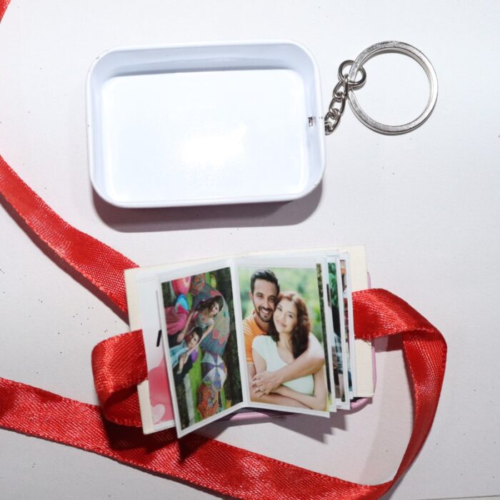 Customized Mini  Book Album Tin Keychain (15 Photo+1 wish) - Image 4