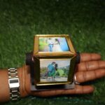 Customized Wooden Rotating 4 Photo Cube - Image 8
