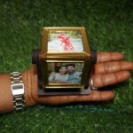 Customized Wooden Rotating 4 Photo Cube - Image 9