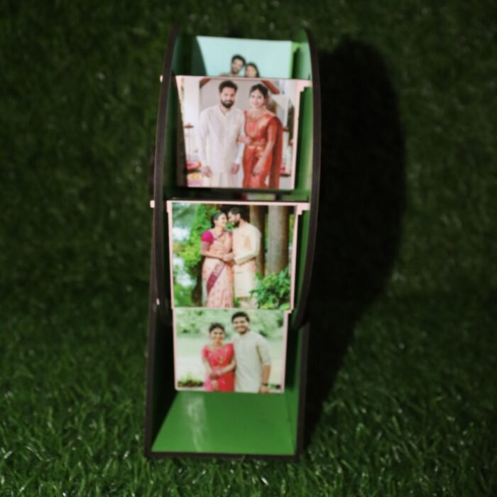 Customized 16 photo Rotating wooden wheel - Image 8