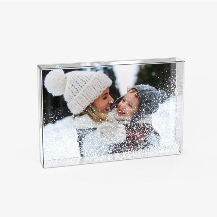 Customized photo Snow Glitter Rectangle Crystal - Image 6