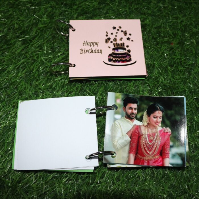 Customized 12 Photo Book Of MDF(for Wishes Like Happy Birthday ,Love,Life a Journey) - Image 3