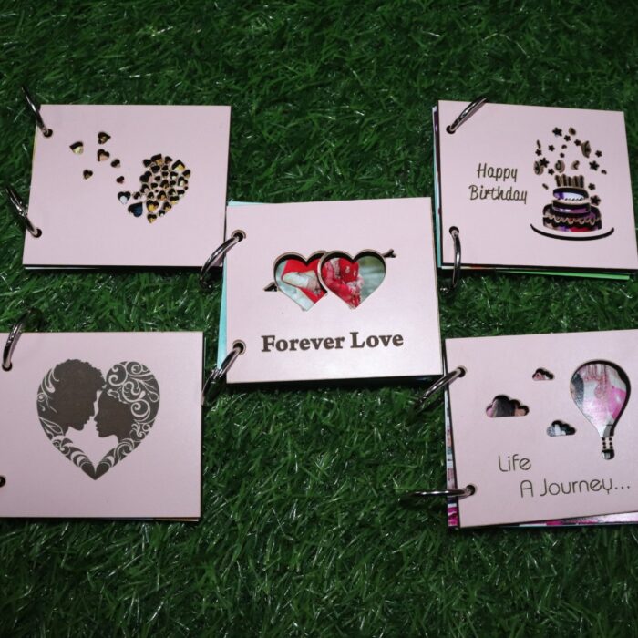 Customized 12 Photo Book Of MDF(for Wishes Like Happy Birthday ,Love,Life a Journey) - Image 2