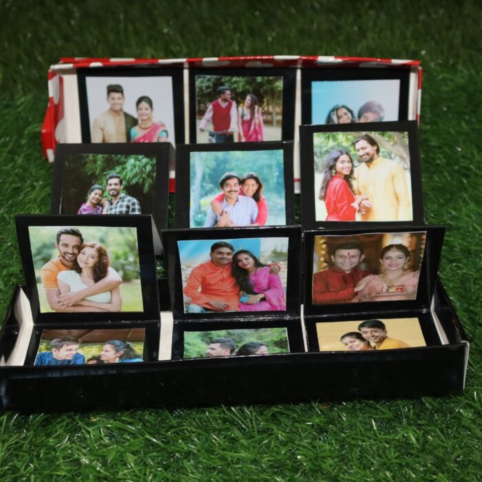 customized 3 Step Photo Pop Up Box Album With 18 Photos(or) (17 Photo + 1 wish) - Image 4
