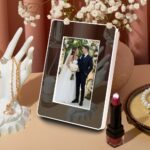 Customized Magic Mirror LED Photo Frame With Your Photo (HarizontalVertical Stand) as Mirror LED Light ON Use as Your Photo Display - Image 8