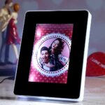 Customized Magic Mirror LED Photo Frame With Your Photo (HarizontalVertical Stand) as Mirror LED Light ON Use as Your Photo Display - Image 7