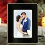 Customized Magic Mirror LED Photo Frame With Your Photo (HarizontalVertical Stand) as Mirror LED Light ON Use as Your Photo Display - Image 4