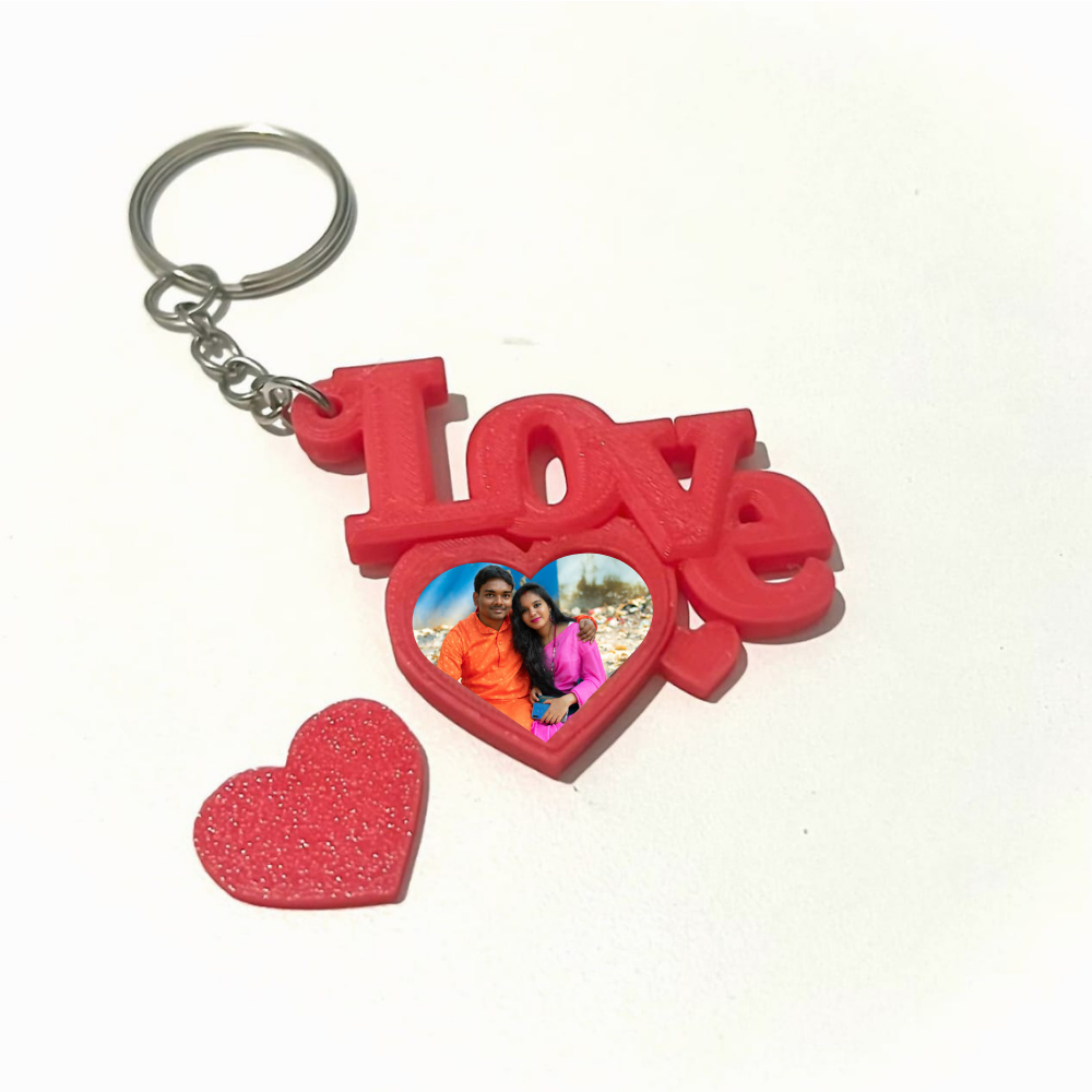 24 Customized Love Photo Frame Keychain - Image 1